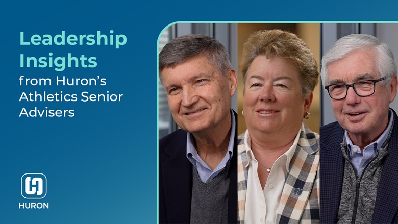 Leadership Insights video thumbnail featuring Huron's experts